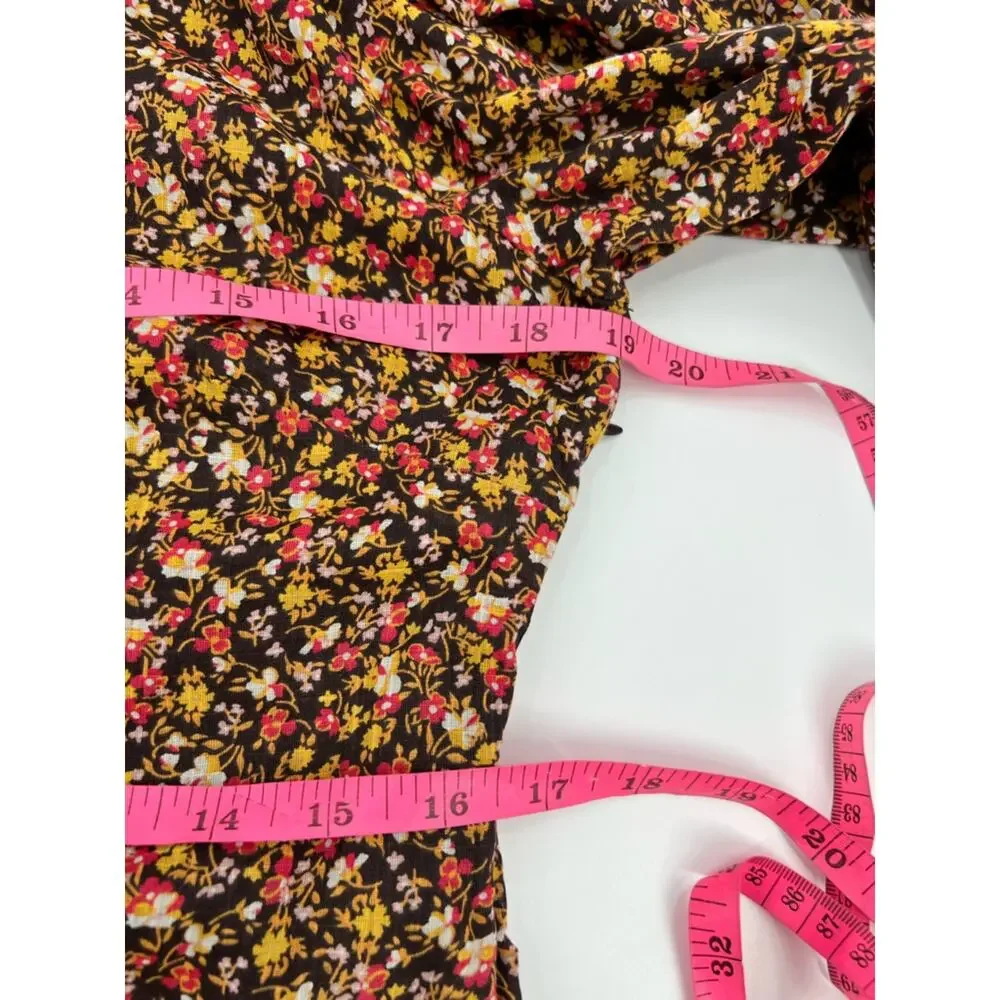 Free People Making‎ Plans Mini Dress floral sz 10